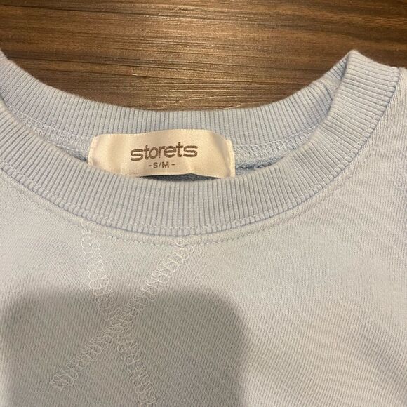 Storets Light Blue Crew Neck Sweatshirt Size S/M! Perfect condition - Picture 2 of 3